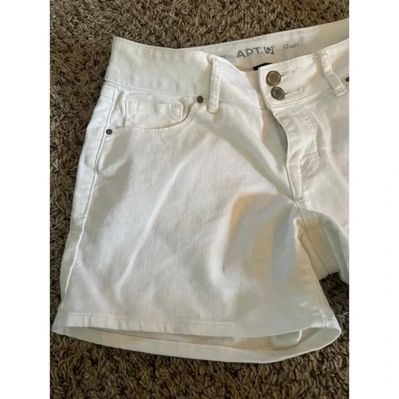 Apt 9 women's white jean shorts size 6 - Picture 5 of 6